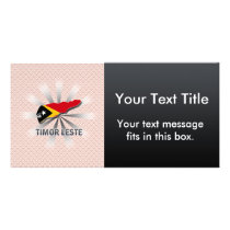 Timor Leste Flag Map 2.0 Photo Card Template
