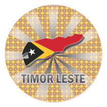 Timor Leste Flag Map 2.0 Sticker