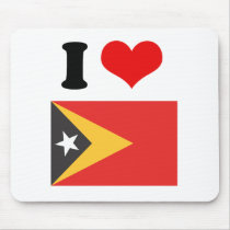 Timor-leste Flag Mouse Pads