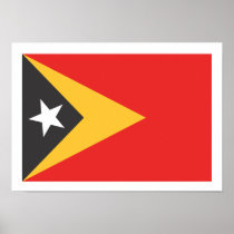Timor-leste Flag Print