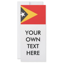Timor-leste Flag Rack Card Design