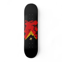 Timor Leste Flag Skate Board Deck