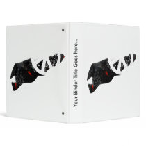 Timor Leste Trendy Peace Sign with Timorese map Vinyl Binders