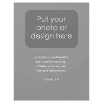 TIMOTHY 3:16 Bible Verse Custom Flyer