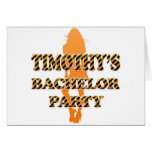 Timothy's Bachelor Party Greeting Cards