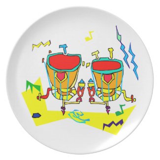 Timpani drums in abstract colours, typmani drum