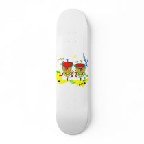Timpani drums in abstract colours, typmani drum skate board deck