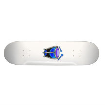 Timpani Simple Graphic Mallets, Blue Version Skateboard
