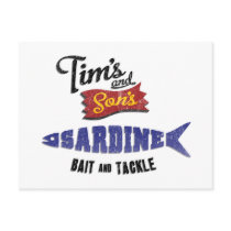 Tim's and Son's Sardine, Bait and Tackle Shop Post Card