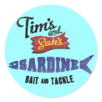 Tim's and Son's Sardine, Bait and Tackle Shop Sticker