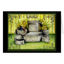 Tin 10 years Wedding Anniversary gift card.