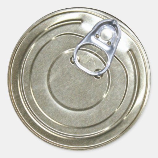 Tin Can Lid Stickers Zazzle