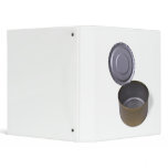 tin can, open and empty binders