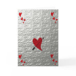 Tin Foil Heart Valentine's Day Card