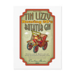 Tin Lizzy Bathtub Gin Postcard