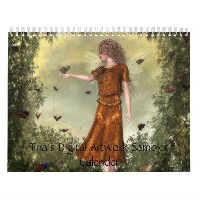 Tina's Digital Artwork Sampler Wall Calendars by tinablanton
