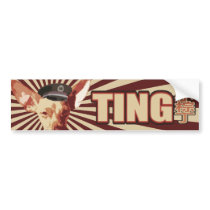 TING Regime Tank Decal bumper stickers by forpandas TING Regime Tank Decal bumper stickers