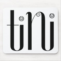 Tini black Mousepad