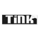 Tink Bumpersticker - Black & White Stars by jordansgrl4eva Tink Bumpersticker - Black & White Stars