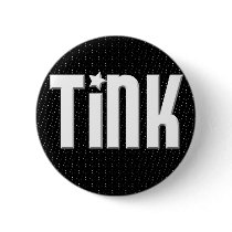 Tink Button - Black Stars by jordansgrl4eva Tink Button - Black Stars