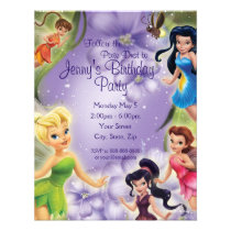 Tinker Bell and Friends Birthday Invitation invitations