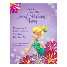 Tinker Bell Birthday Invitation Invitations