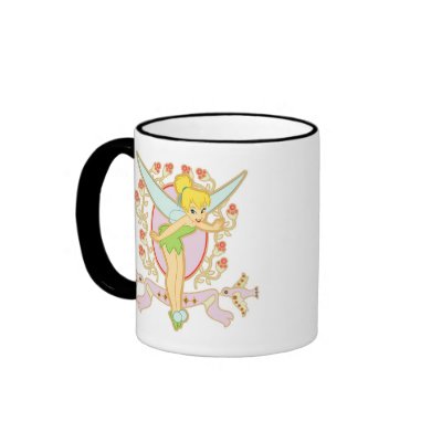 Tinker Bell Floral Frame Disney mugs
