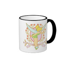 Tinker Bell Floral Frame Disney Mugs