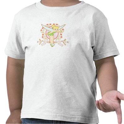 Tinker Bell Floral Frame Disney t-shirts