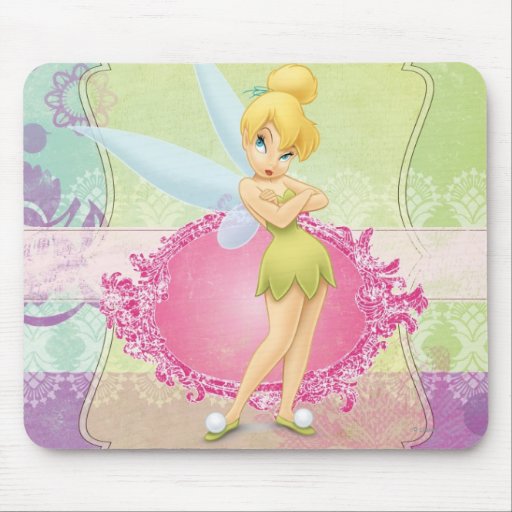 Tinker Bell Frame Mouse Pad Zazzle