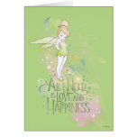 Tinker Bell Love And Happiness Card