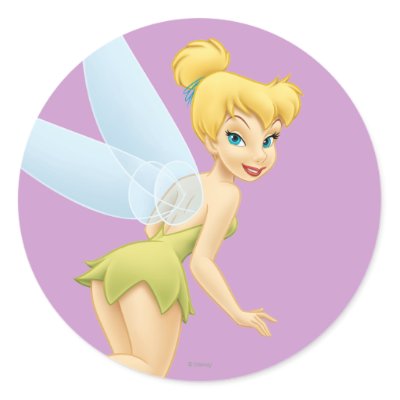 Tinker Bell Pose 2 Round Stickers