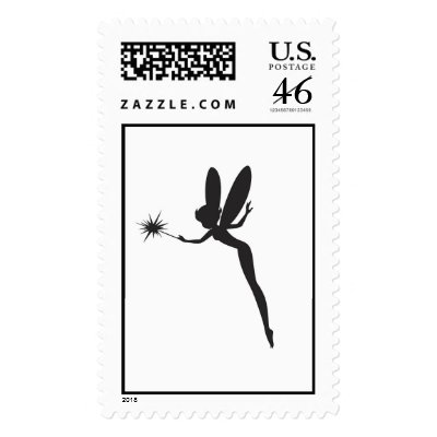 Tinker Bell Silhouette Disney postage