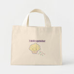tinkle sprinkles funny cupcake canvas bag