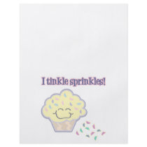 tinkle sprinkles funny cupcake flyer design