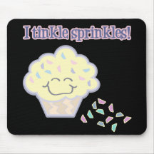 tinkle sprinkles funny cupcake mouse mat
