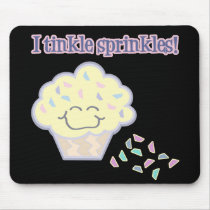 tinkle sprinkles funny cupcake mousepads