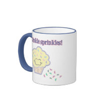 tinkle sprinkles funny cupcake mugs