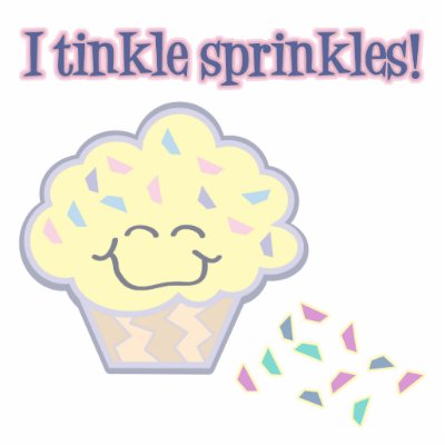 funny cupcakes. tinkle sprinkles funny cupcake