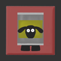 Tinned Haggis Sheep Magnet