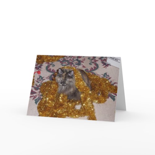 Tinsel Queen Greeting Card card