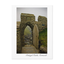 Tintagel Castle, Cornwall Postcard by SabineSt Tintagel Castle, Cornwall Postcard