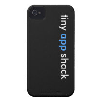 Tiny App Shack (Black) Iphone 4 Covers