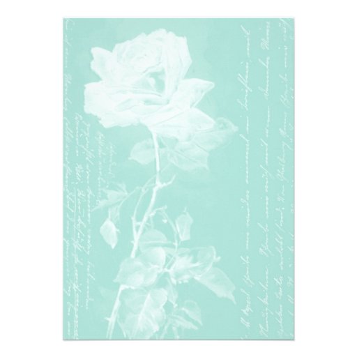 Tiny Blessing Birth Announcement//Light Emerald