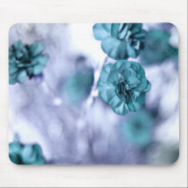 Tiny Blue Flower Floral Print mousepads