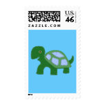 Tiny Boy Turtle Applique Postage Stamp