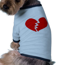 Tiny Broken Heart Doggie Tshirt