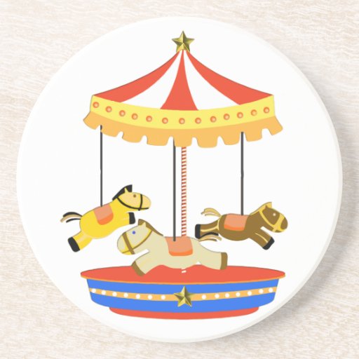 Tiny Carousel Beverage Coaster
