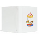 Tiny Carousel 3 Ring Binder