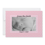 Tiny dots in light pink personalized invitation